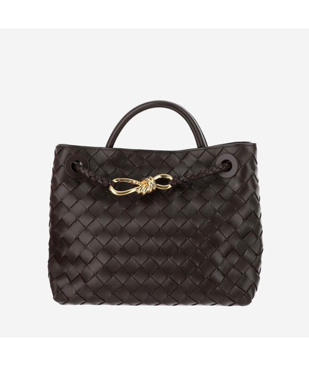 BOTTEGA VENETA Коричневая кожаная сумка тоут, фото 6