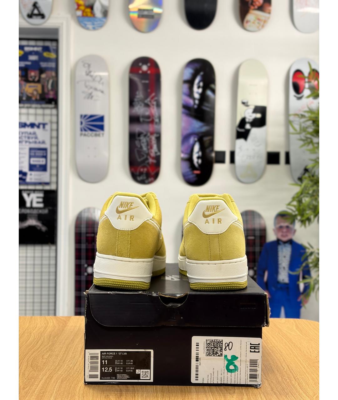 NIKE Горчичные низкие кроссовки / кеды, фото 4