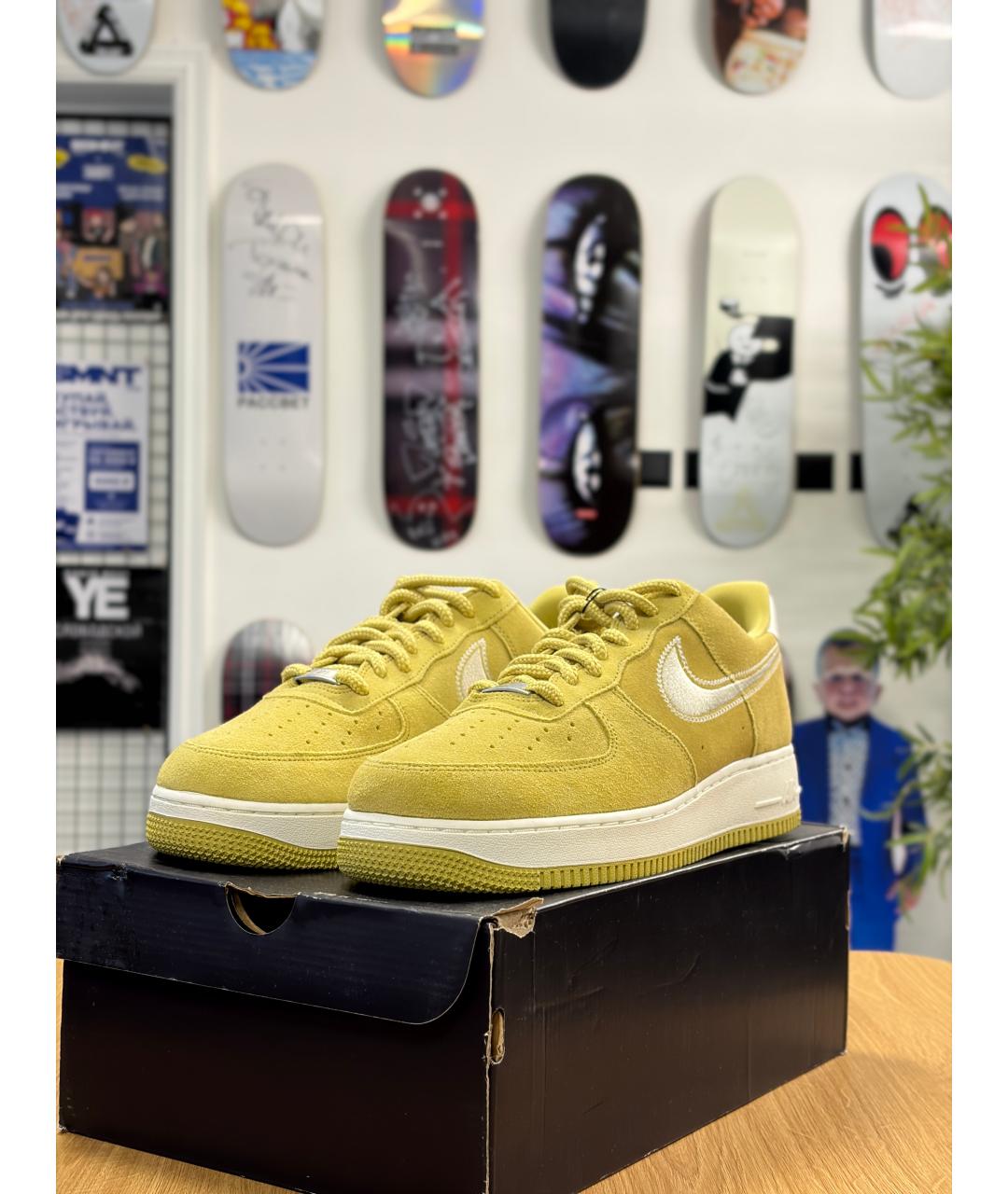 NIKE Горчичные низкие кроссовки / кеды, фото 3