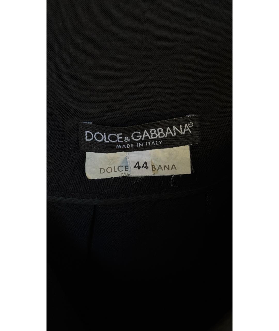 DOLCE&GABBANA Черная юбка мини, фото 3