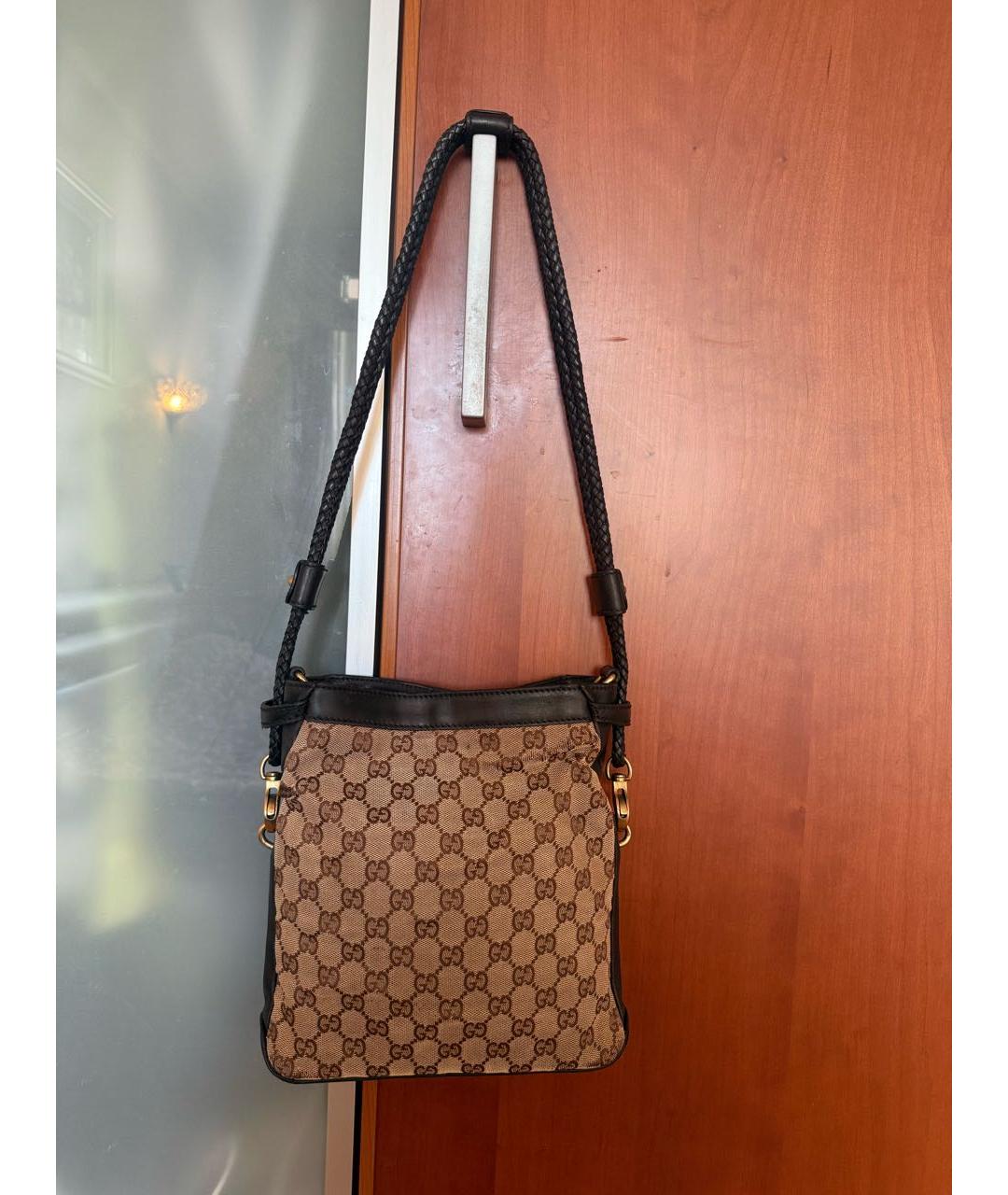 GUCCI Бежевая тканевая сумка тоут, фото 2