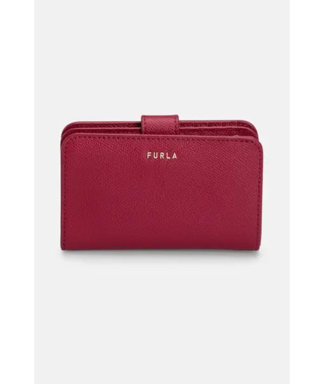 FURLA Красный кожаный кошелек, фото 7
