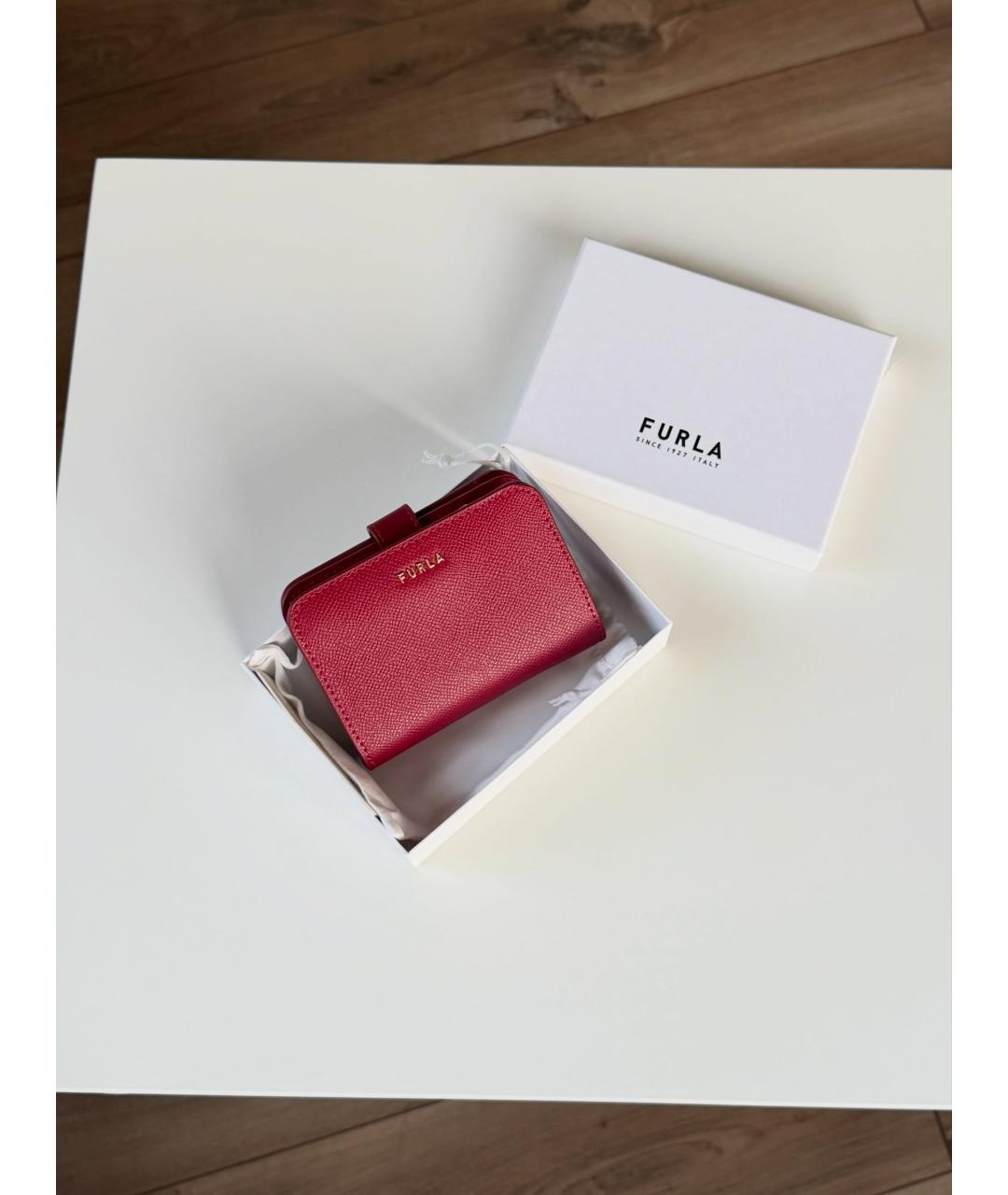 FURLA Красный кожаный кошелек, фото 2