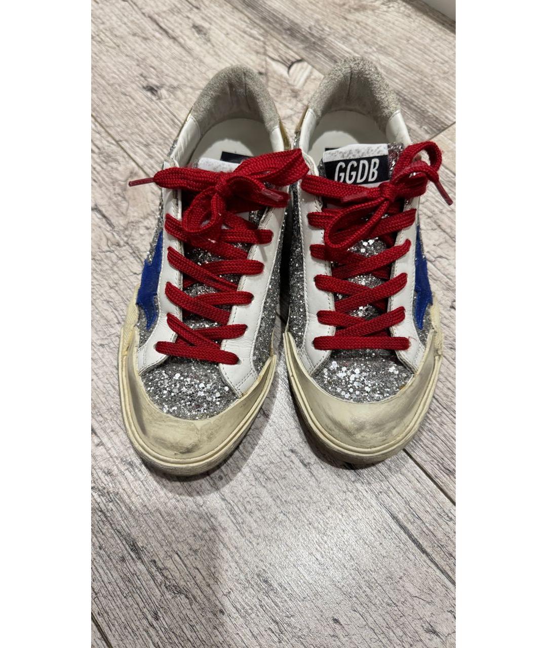 GOLDEN GOOSE Мульти кожаные кеды, фото 2