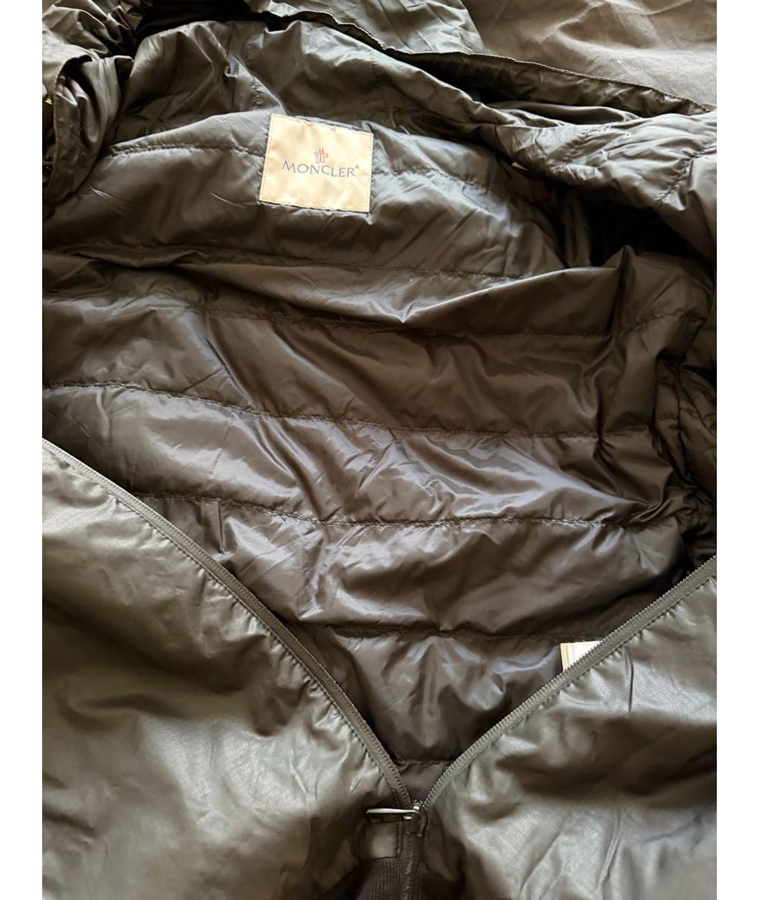 MONCLER Черная нейлоновая куртка, фото 4