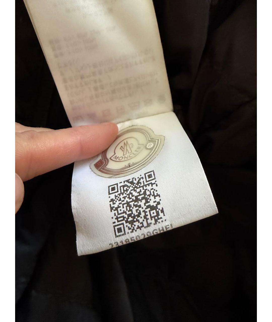 MONCLER Черная нейлоновая куртка, фото 5