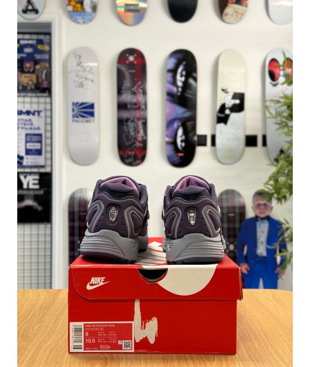NIKE Фиолетовые низкие кроссовки / кеды, фото 3