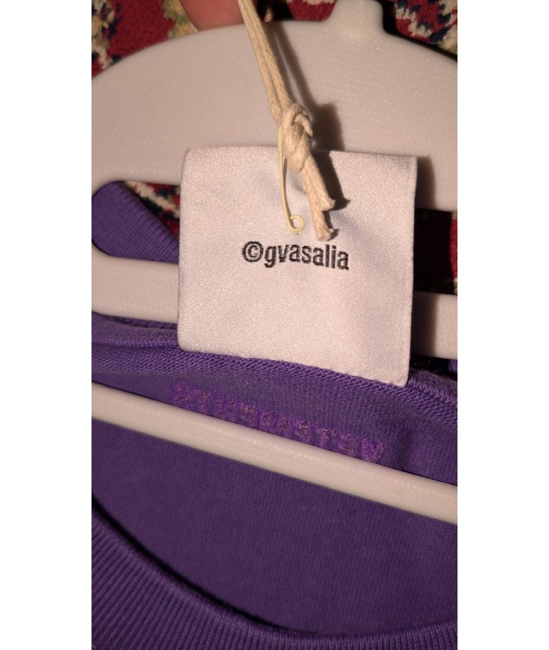 VETEMENTS Фиолетовая хлопковая футболка, фото 6