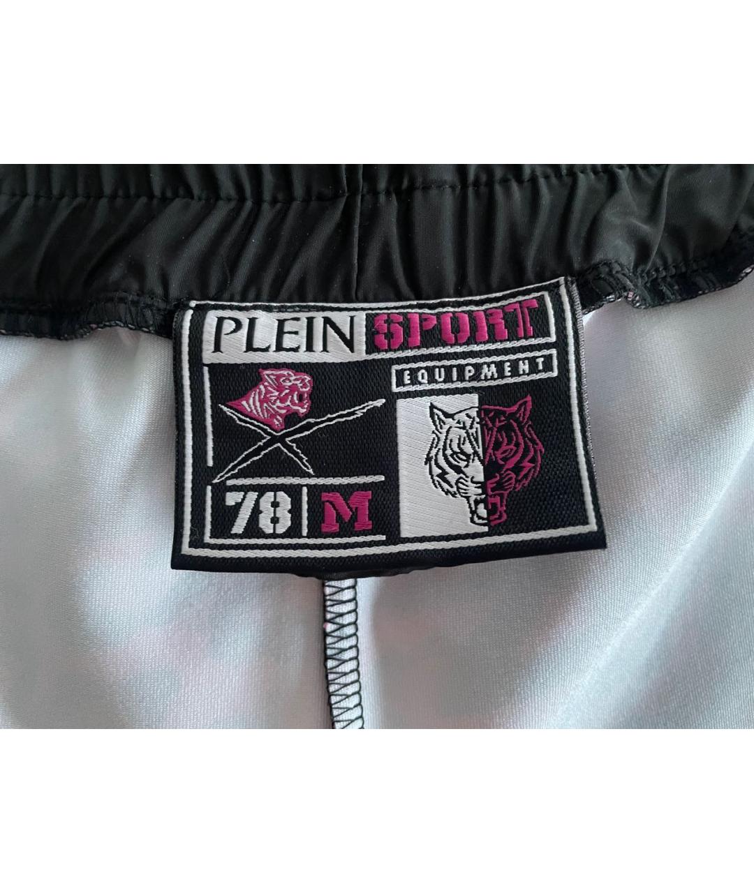 PHILIPP PLEIN Черные полиэстеровые шорты, фото 7