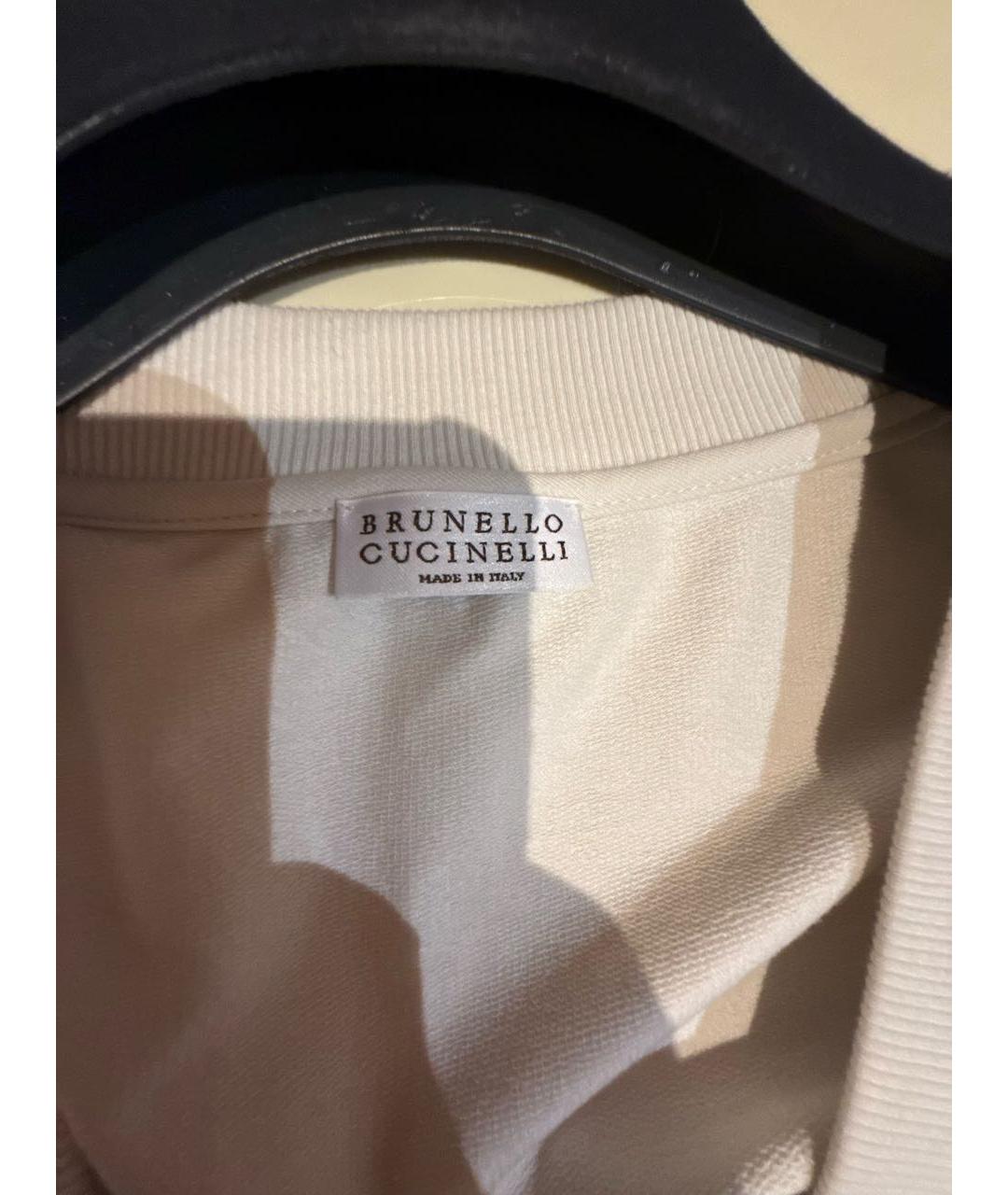 BRUNELLO CUCINELLI Бежевая хлопковая жилетка, фото 4