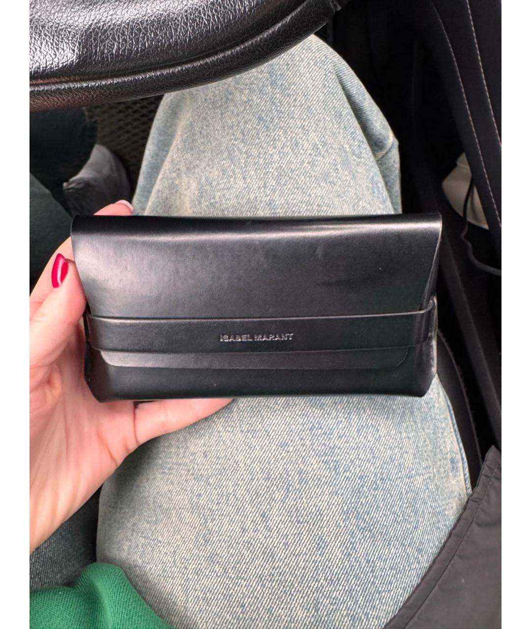 ISABEL MARANT Черные пластиковые солнцезащитные очки, фото 4