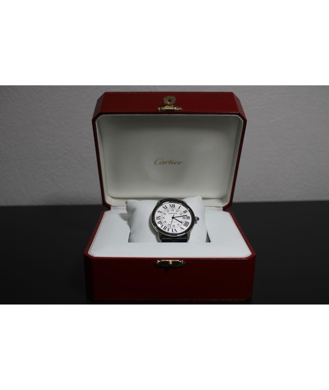 CARTIER Белые часы, фото 4