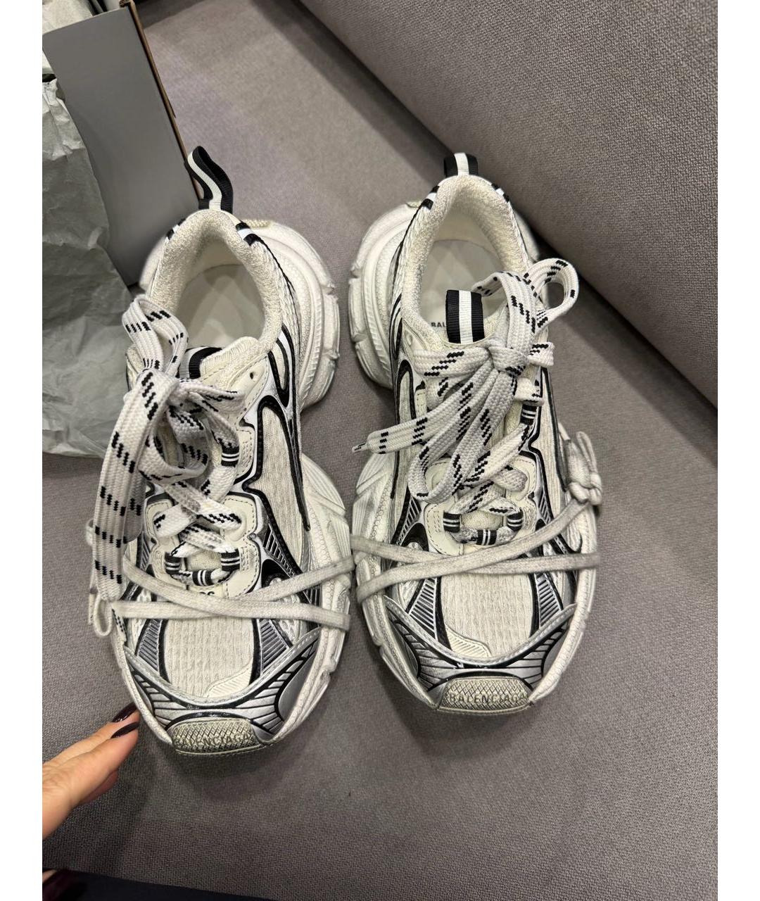 BALENCIAGA Серые текстильные кроссовки, фото 2