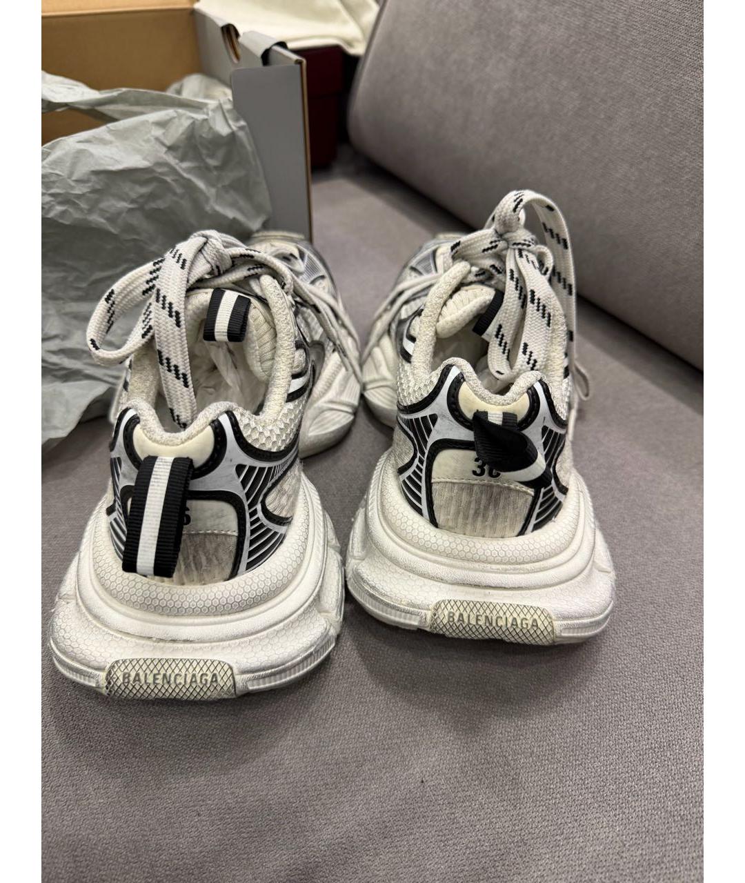 BALENCIAGA Серые текстильные кроссовки, фото 4
