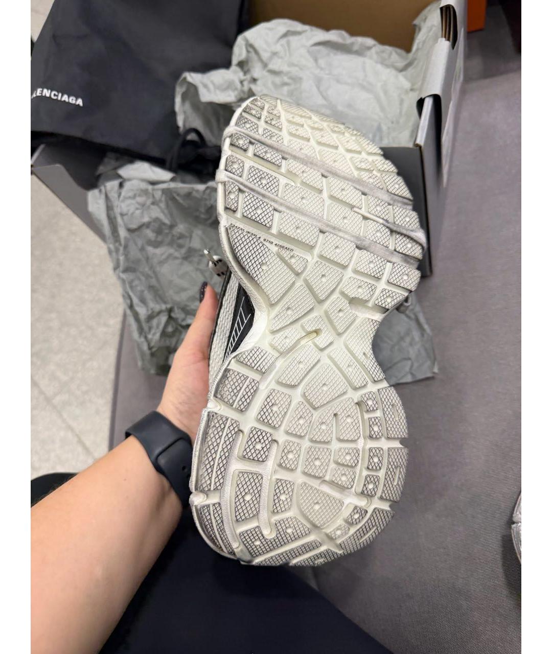 BALENCIAGA Серые текстильные кроссовки, фото 6
