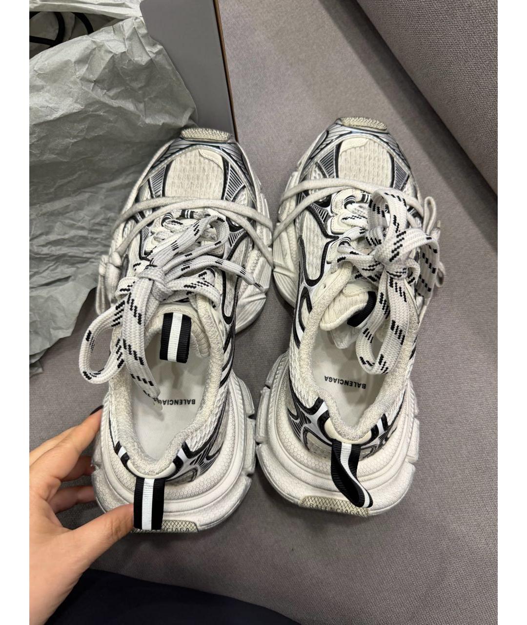 BALENCIAGA Серые текстильные кроссовки, фото 3