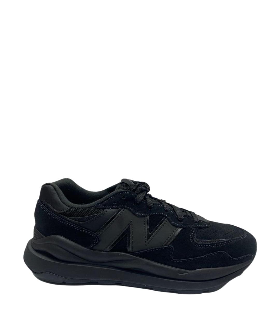 NEW BALANCE Черные замшевые низкие кроссовки / кеды, фото 1