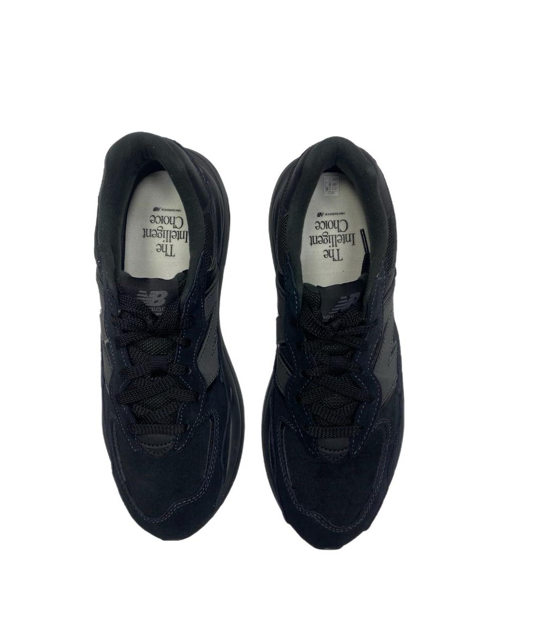 NEW BALANCE Черные замшевые низкие кроссовки / кеды, фото 3