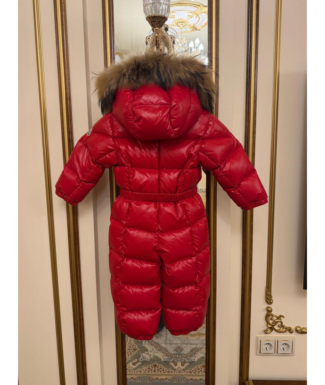 MONCLER Красный комбинезон, фото 2