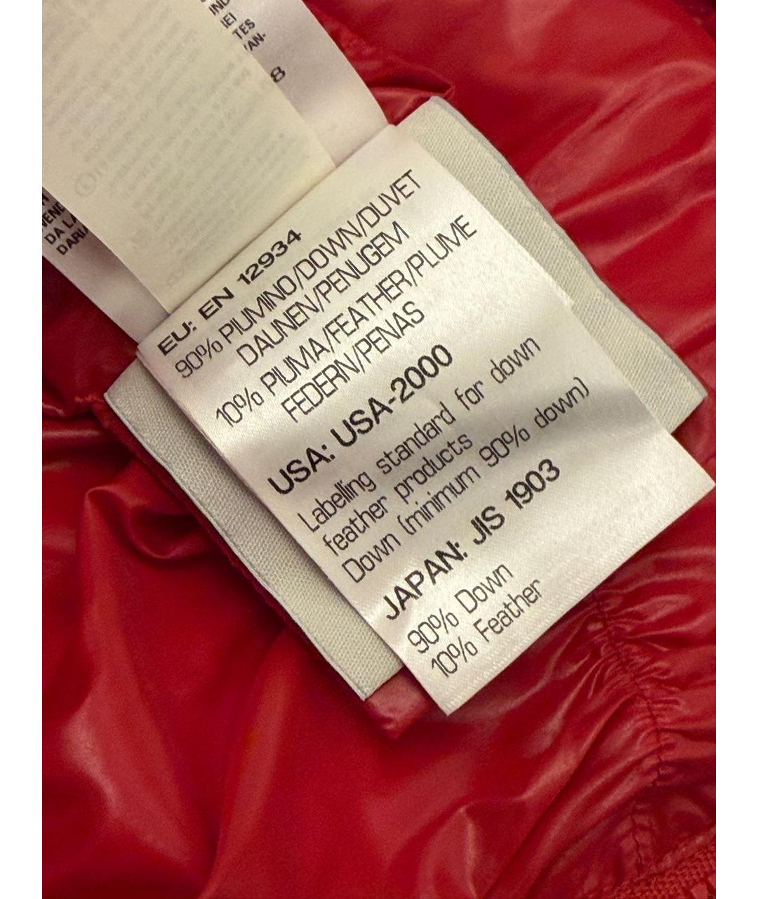 MONCLER Красный комбинезон, фото 4
