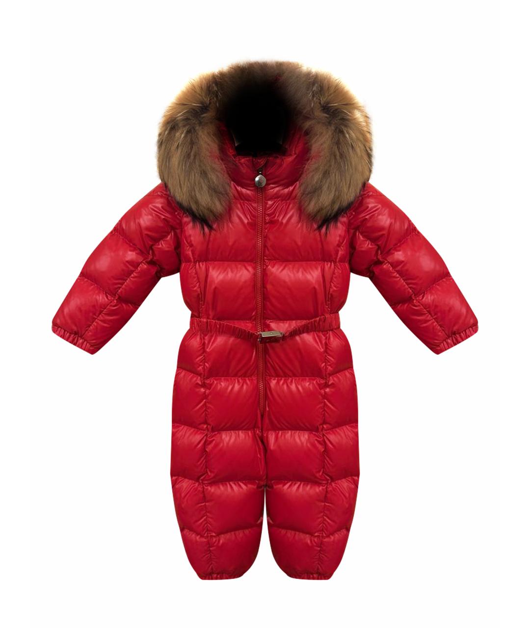 MONCLER Красный комбинезон, фото 1