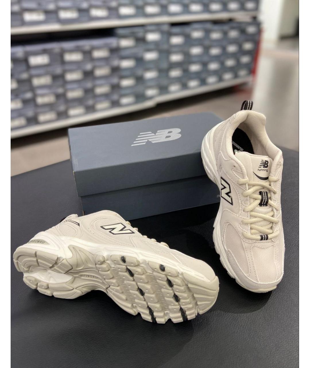NEW BALANCE Бежевые синтетические кроссовки, фото 2
