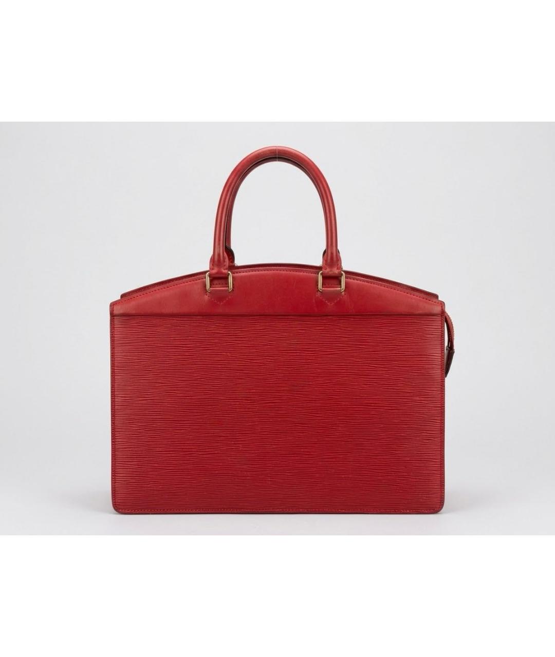 LOUIS VUITTON Красная кожаная сумка с короткими ручками, фото 2