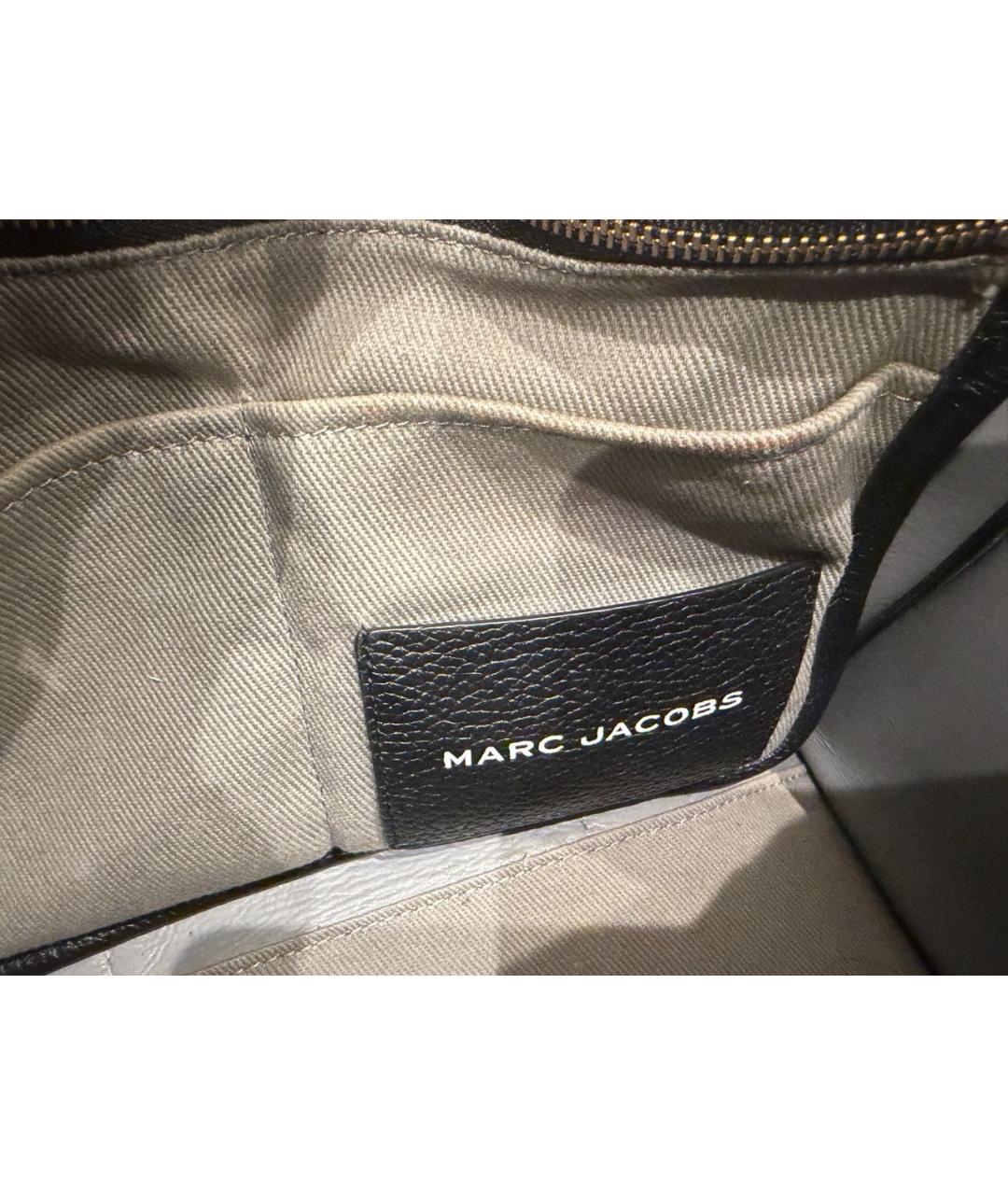 MARC JACOBS Черная кожаная сумка тоут, фото 4