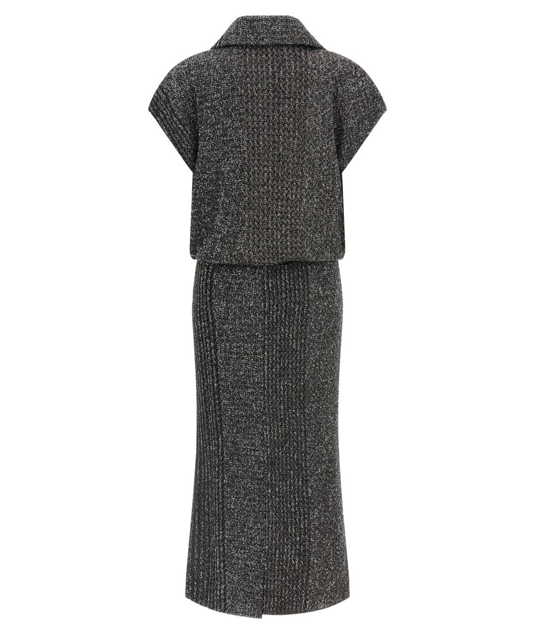 MISSONI Серое полиамидовое повседневное платье, фото 2