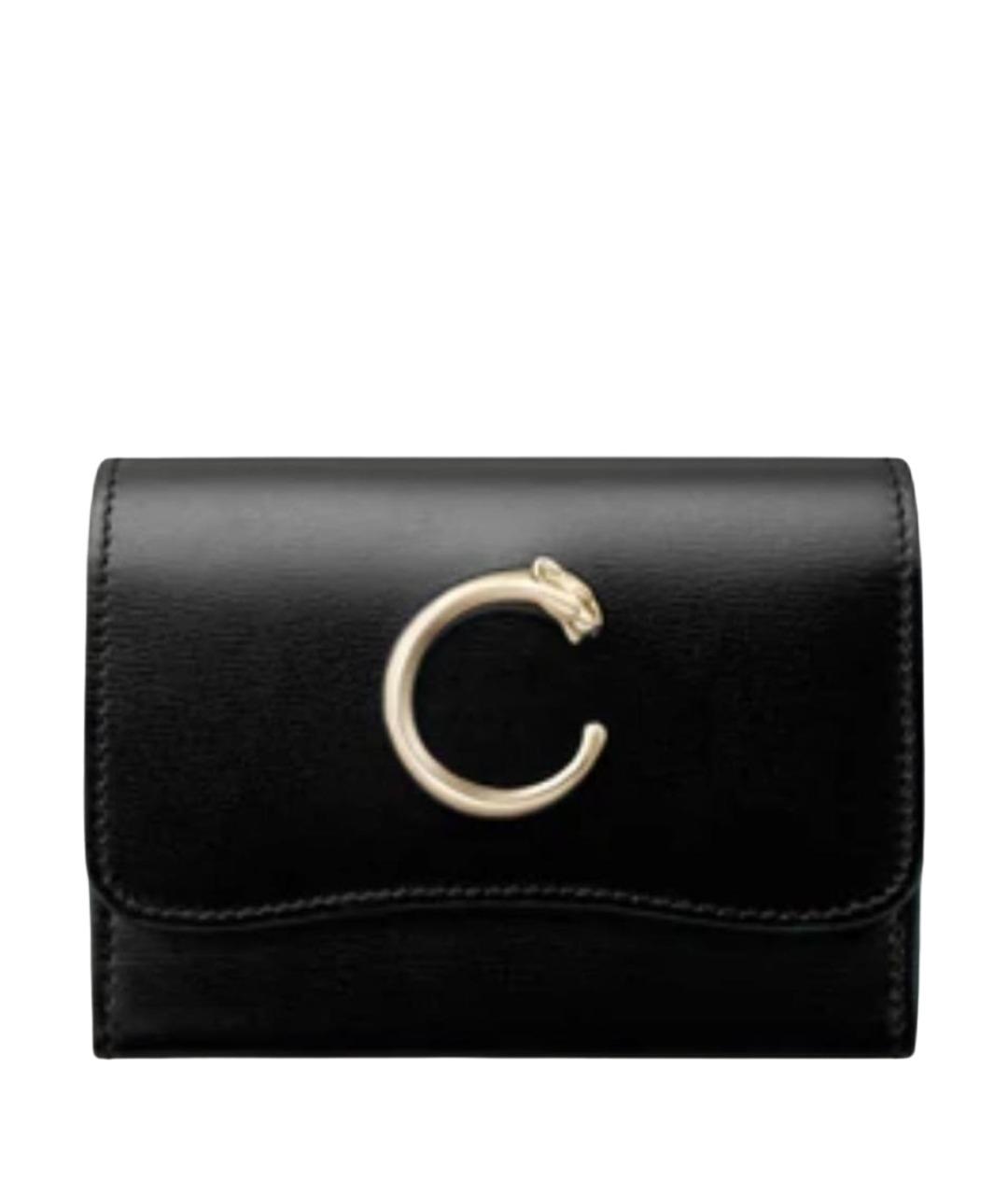 CARTIER Черный кожаный кошелек, фото 1