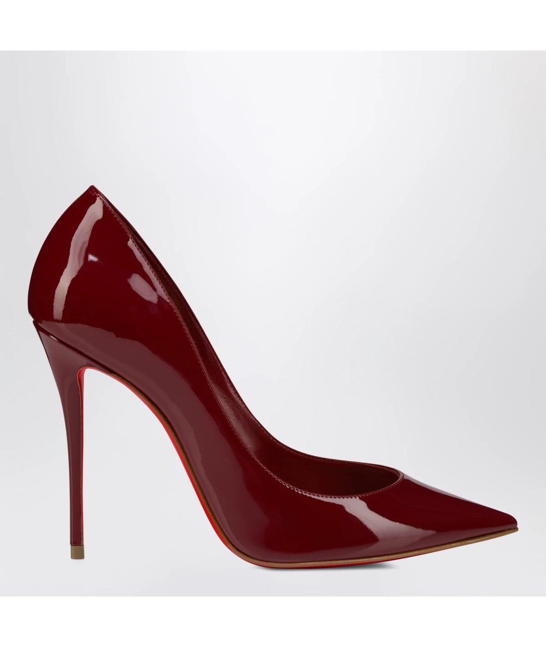 CHRISTIAN LOUBOUTIN Красные кожаные туфли, фото 3