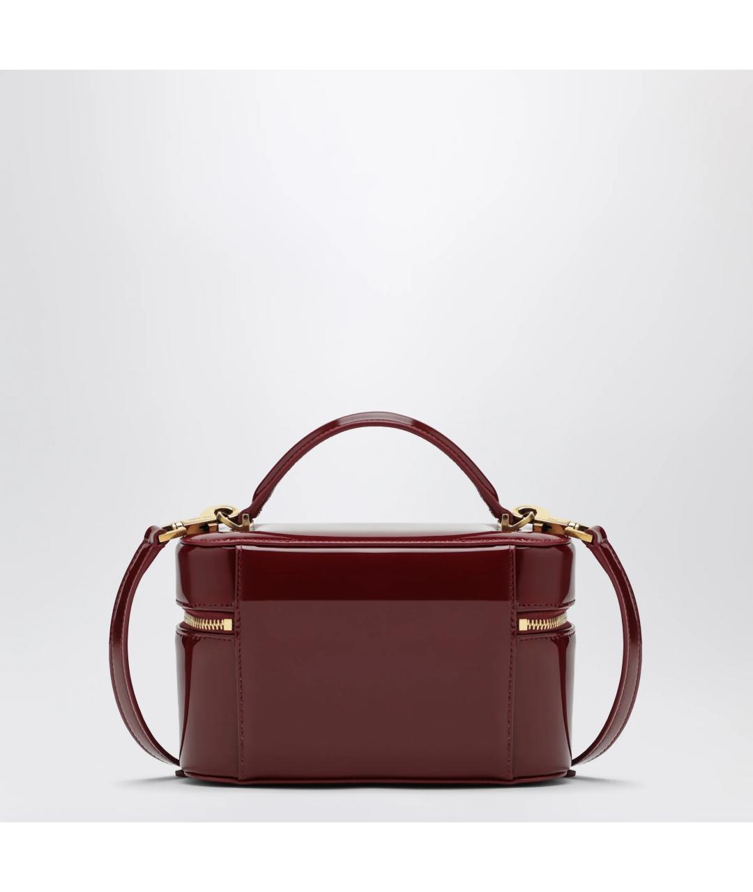 SAINT LAURENT Красная сумка через плечо из лакированной кожи, фото 2