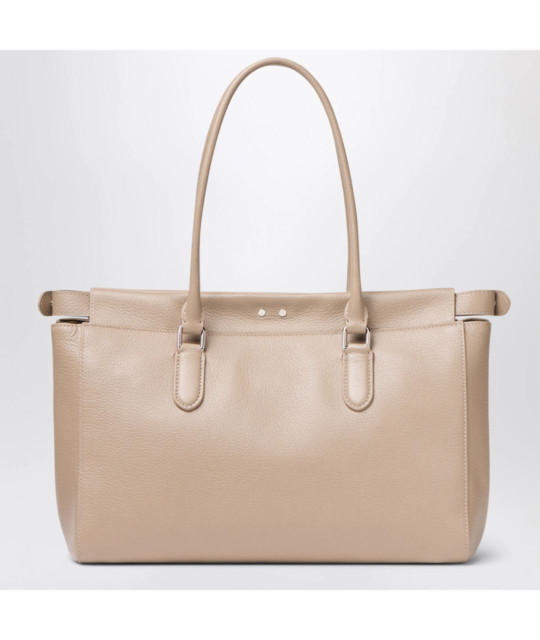 FENDI Бежевая кожаная сумка тоут, фото 2