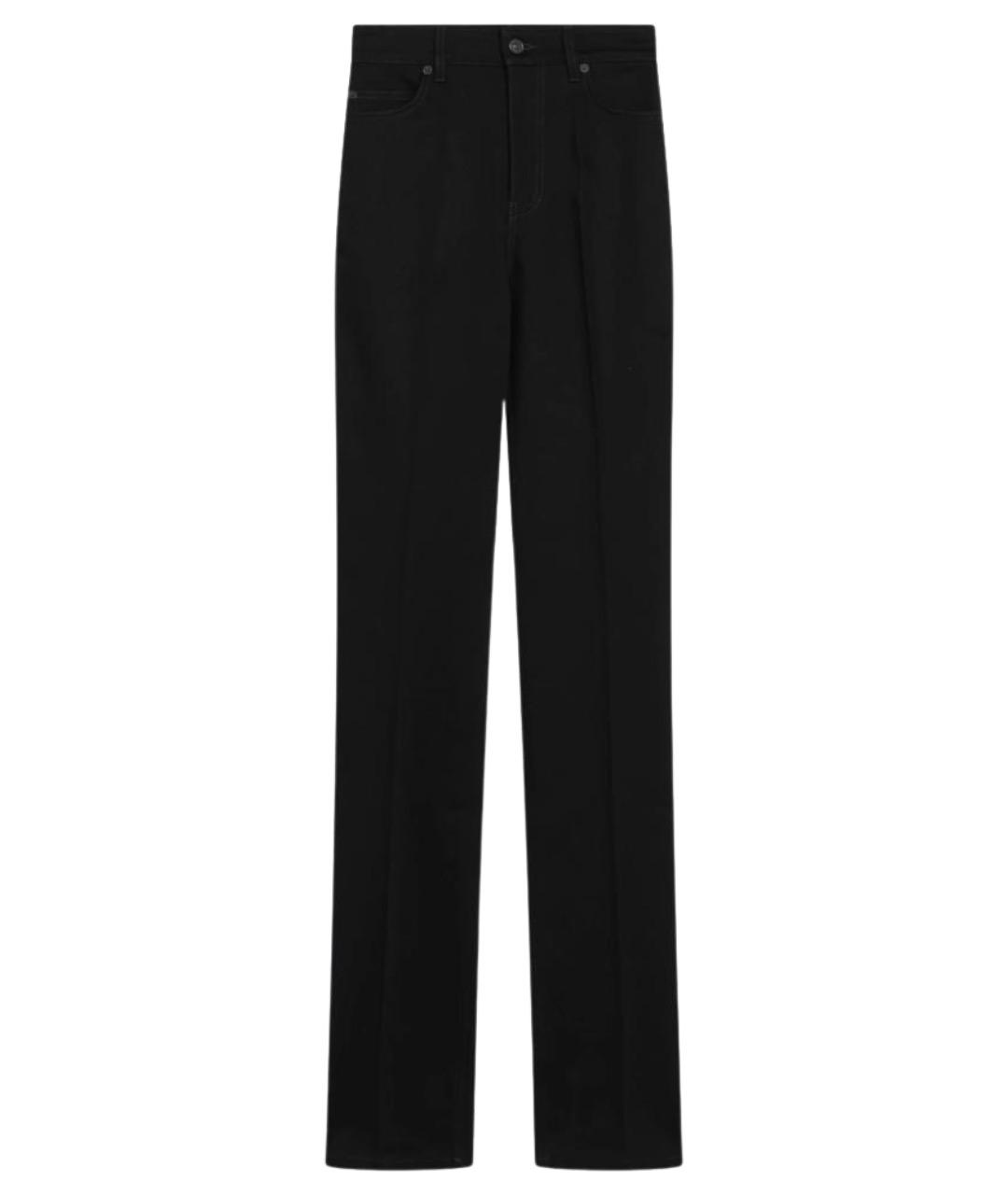 BALENCIAGA Черные хлопковые прямые джинсы, фото 1