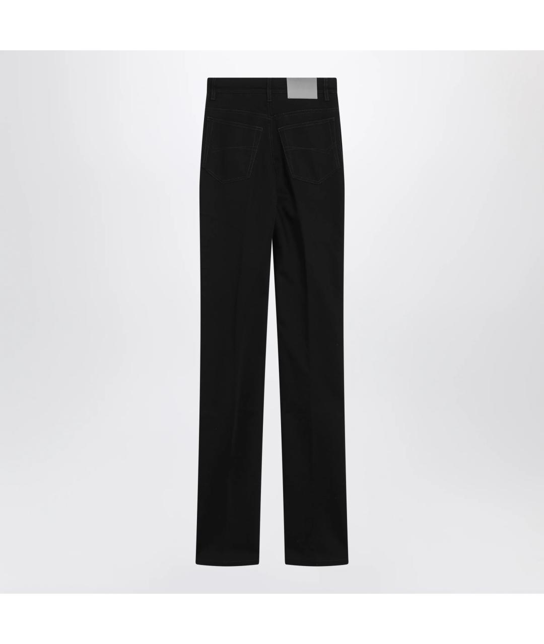 BALENCIAGA Черные хлопковые прямые джинсы, фото 2