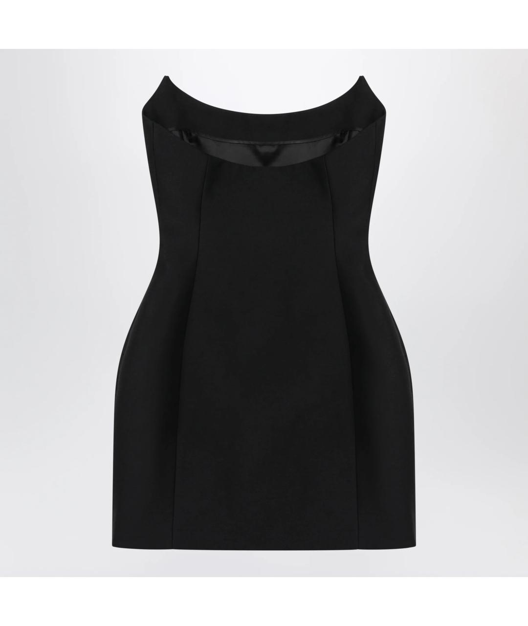 BALENCIAGA Черное шерстяное платье, фото 2