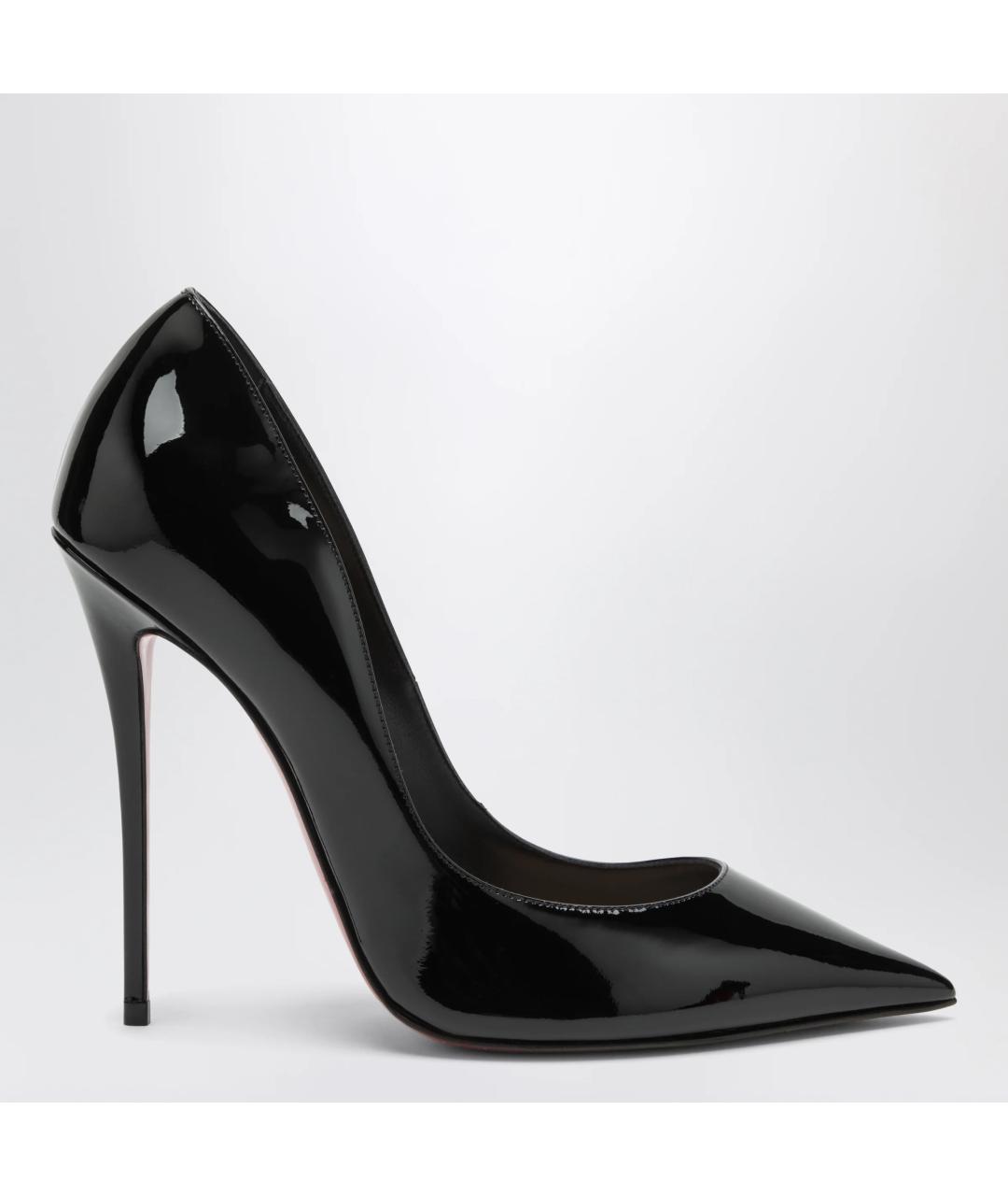 CHRISTIAN LOUBOUTIN Черные кожаные туфли, фото 3