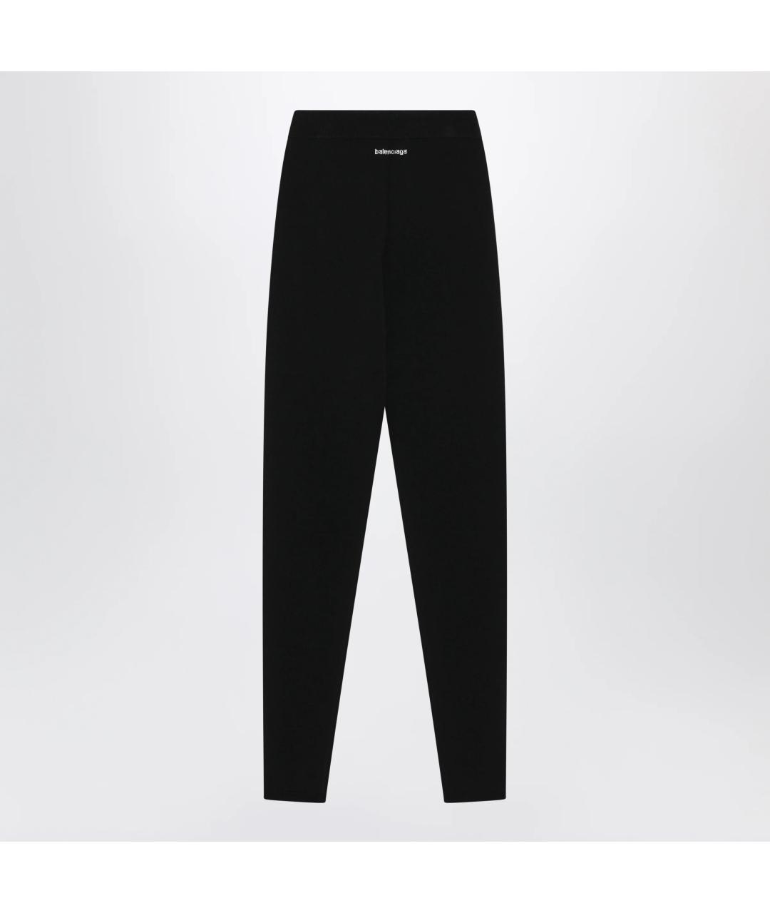 BALENCIAGA Черные вискозные леггинсы и велосипедки, фото 2