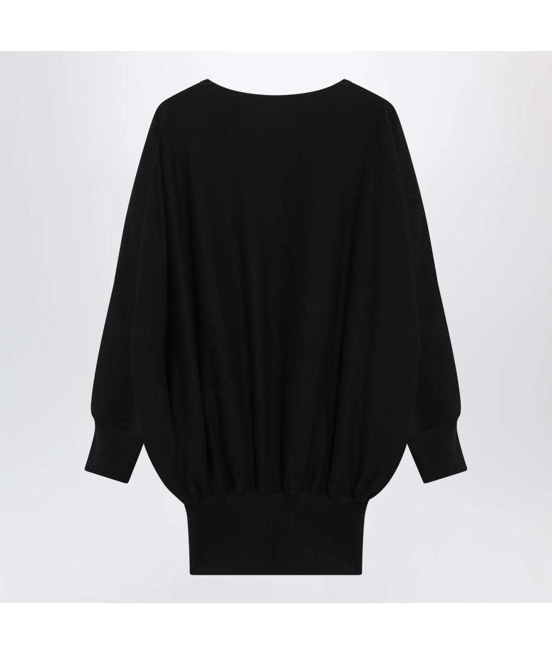 VALENTINO Черное хлопковое платье, фото 2