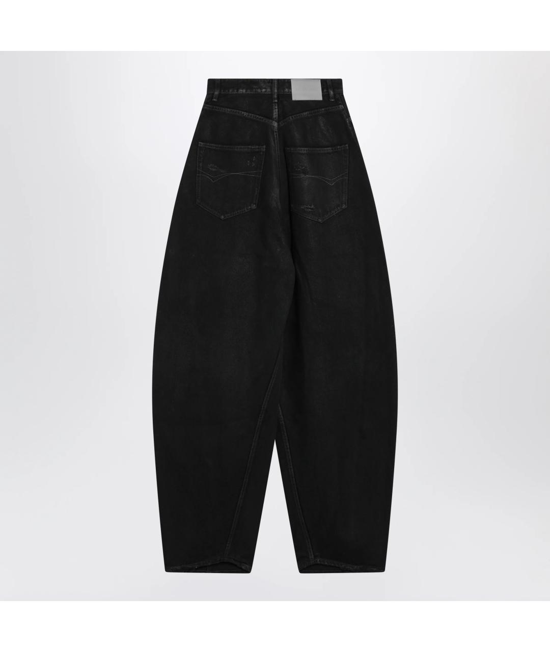 BALENCIAGA Черные хлопковые прямые джинсы, фото 2