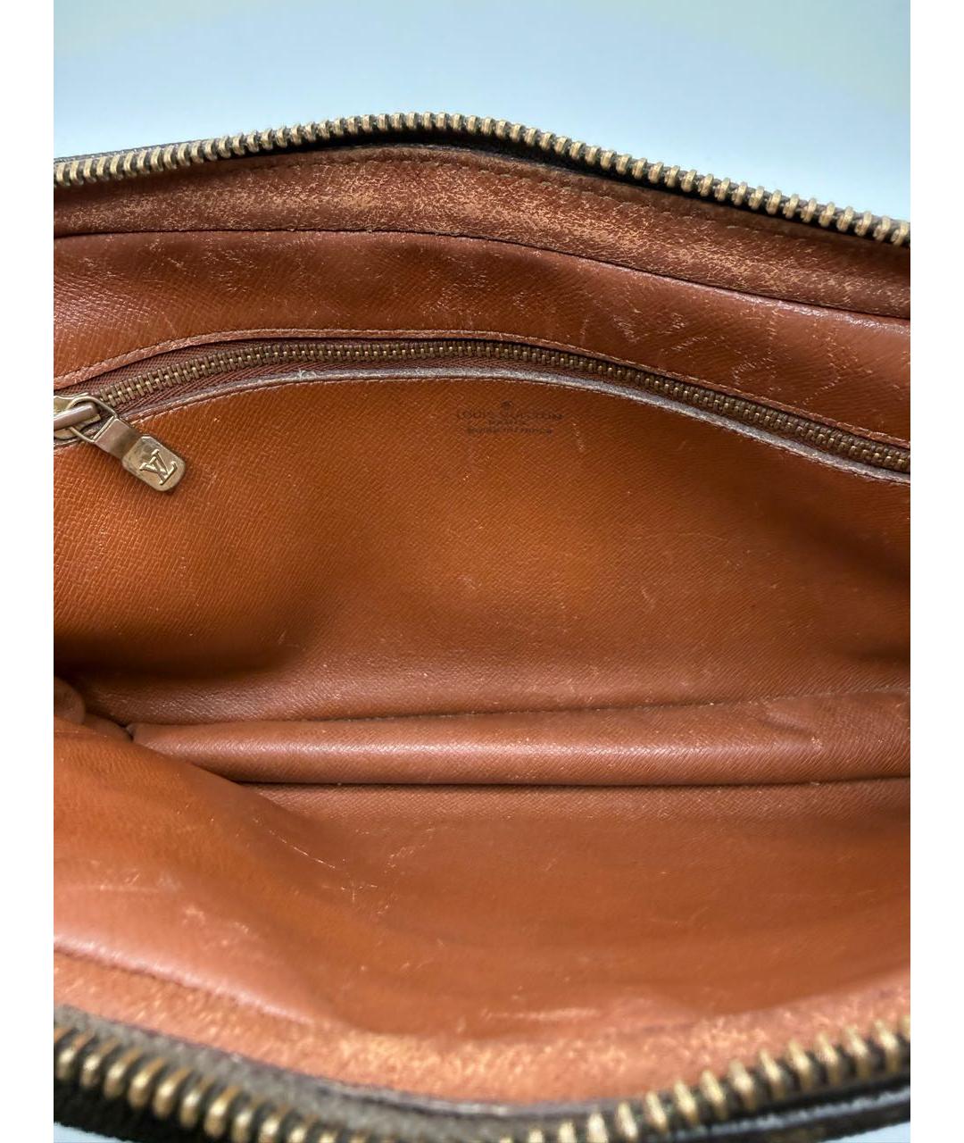 LOUIS VUITTON Коричневая барсетка из канвы, фото 4