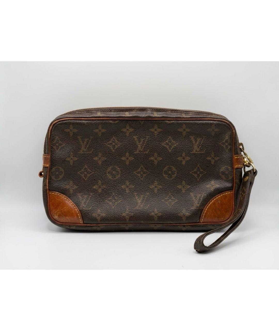 LOUIS VUITTON Коричневая барсетка из канвы, фото 2