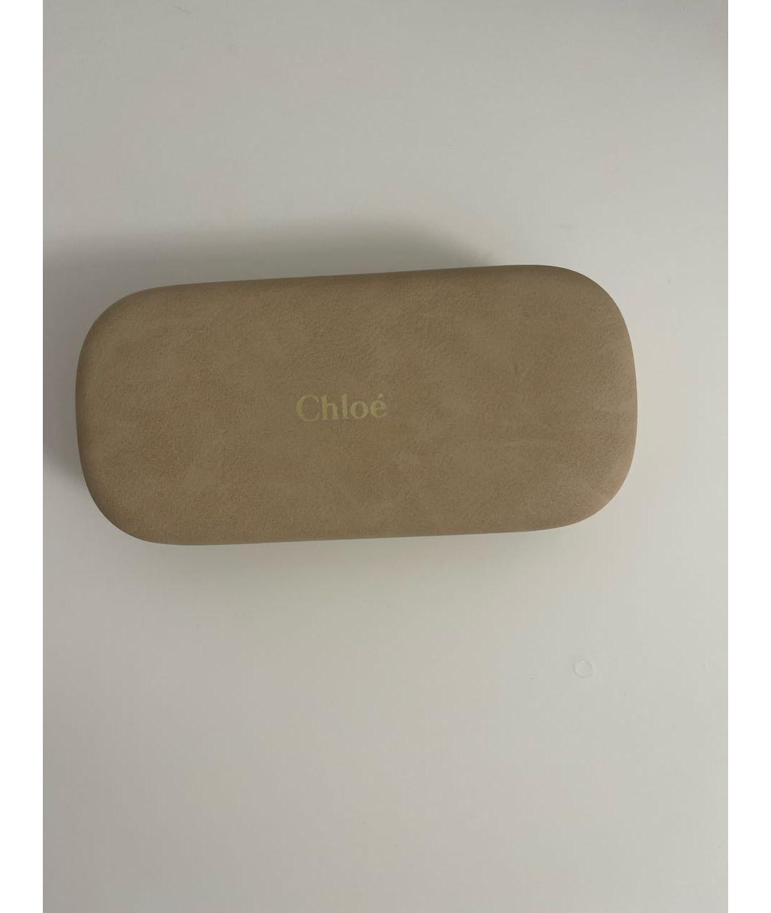 CHLOE Розовые пластиковые солнцезащитные очки, фото 4