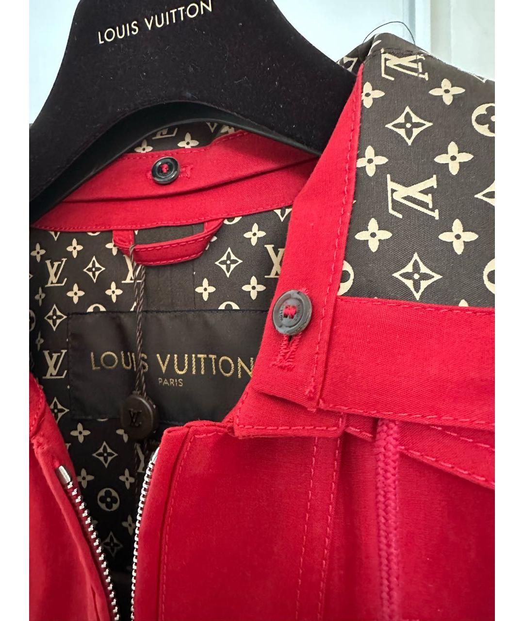 LOUIS VUITTON Красная хлопковая куртка, фото 5