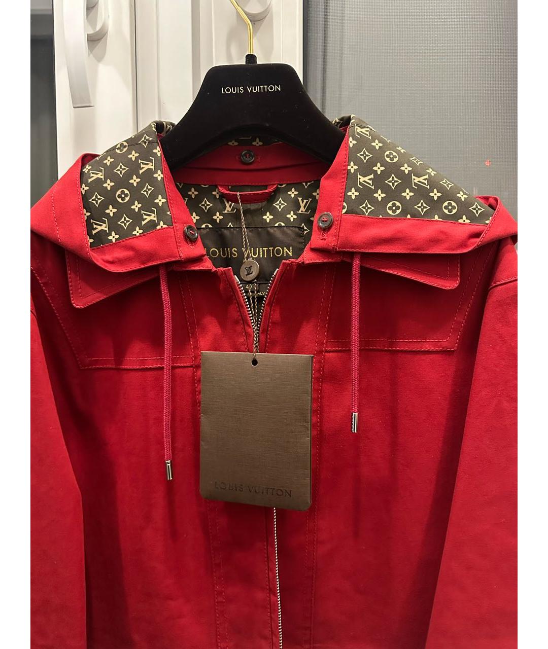 LOUIS VUITTON Красная хлопковая куртка, фото 3