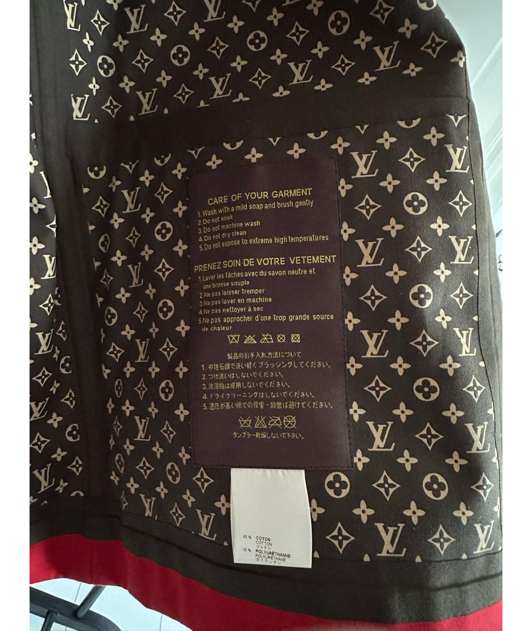 LOUIS VUITTON Красная хлопковая куртка, фото 6