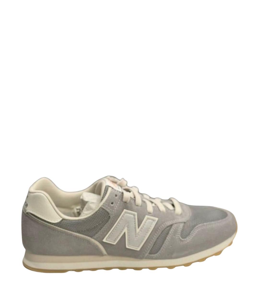 NEW BALANCE Антрацитовые замшевые низкие кроссовки / кеды, фото 1
