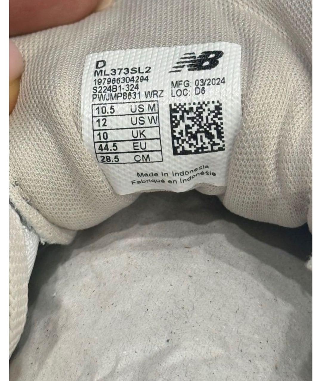 NEW BALANCE Антрацитовые замшевые низкие кроссовки / кеды, фото 6