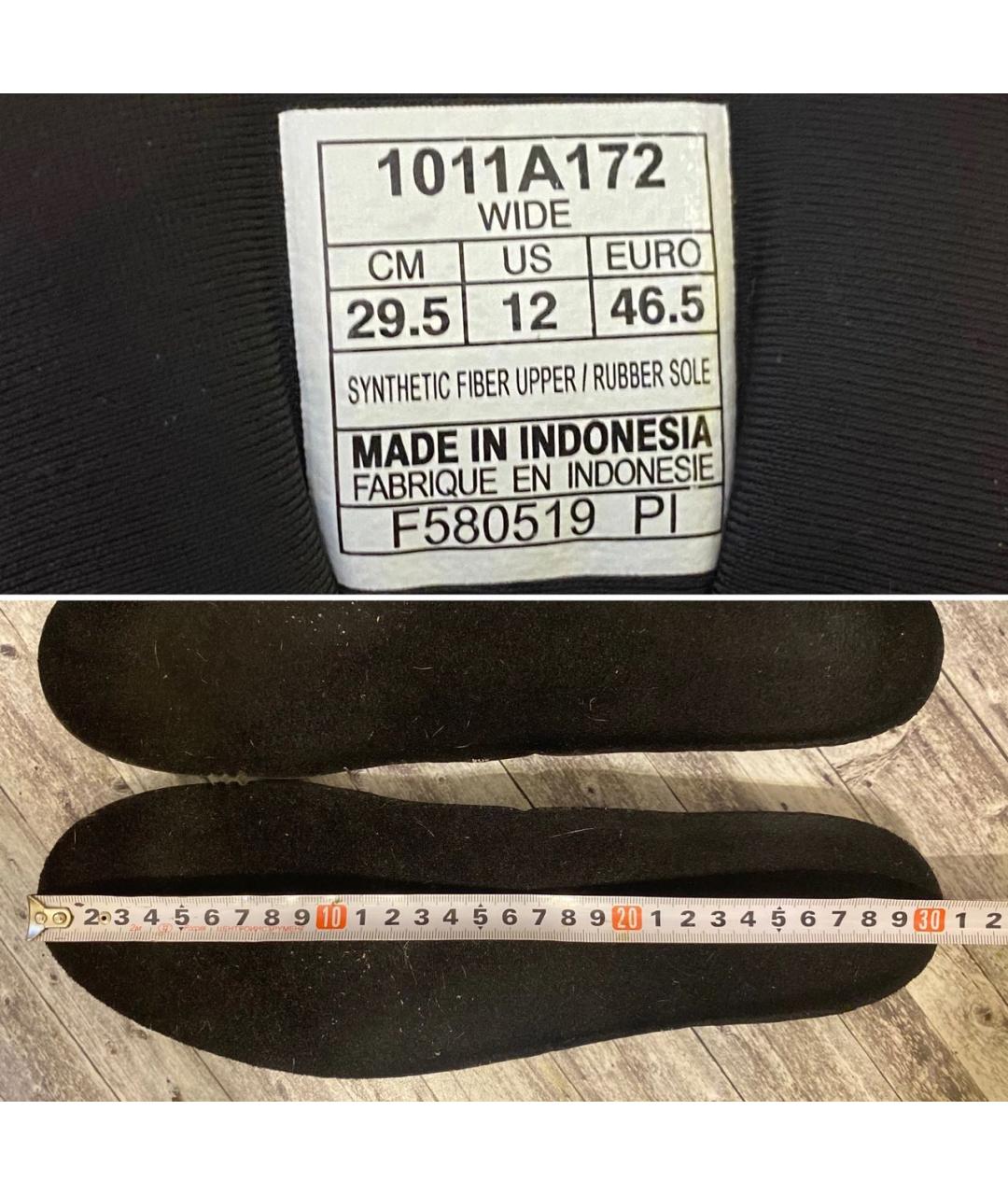 ASICS Черные синтетические низкие кроссовки / кеды, фото 5