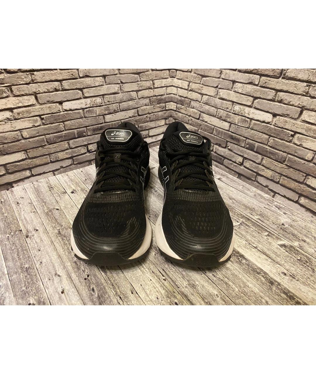 ASICS Черные синтетические низкие кроссовки / кеды, фото 2